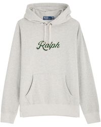 Polo Ralph Lauren - Logo-Appliquéd Hooded Cotton-Blend Sweatshirt - Lyst