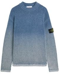 Stone Island - Cotton Crew Neck Sweater - Lyst