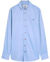 Vivienne Westwood - Krall Logo-Embroidered Cotton Shirt - Lyst