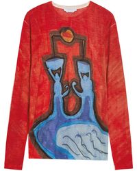 Gabriela Hearst - Isaro Printed Cashmere T-Shirt - Lyst