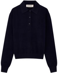 Rohe - Wool-blend Polo Jumper - Lyst