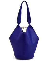 KHAITE - Lotus Mini Suede Tote Bag - Lyst