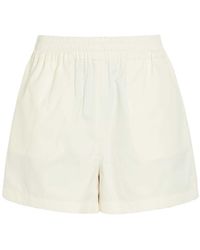 Tod's - Cotton And Silk-Blend Shorts - Lyst