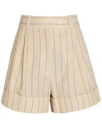 Rag & Bone - Neila Pinstriped Woven Shorts - Lyst