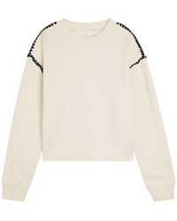 Rag & Bone - Vintage Terry Blanket Stitch Cotton-Blend Sweatshirt - Lyst