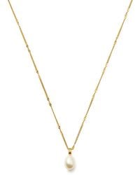 Missoma - Baroque Pearl 18Kt Vermeil Chain Necklace - Lyst