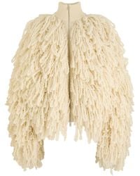 Stella McCartney - Shaggy Wool-Blend Knitted Cardigan - Lyst