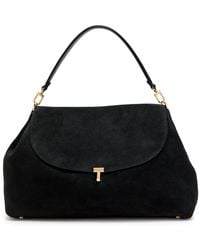 TOTEME - T-Lock Suede Top Handle Bag - Lyst