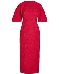 ROKSANDA - Falah Cloqué Midi Dress - Lyst