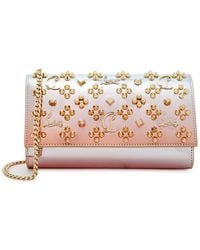 Christian Louboutin - Paloma Embellished Leather Wallet-on-chain - Lyst