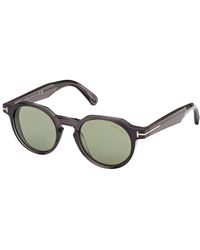 Tom Ford - Thomas Round-Frame Sunglasses - Lyst