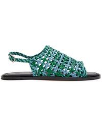 JW Anderson - Net Woven Leather Sandals - Lyst