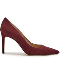 Stuart Weitzman - Stuart Power 85 Suede Pumps - Lyst