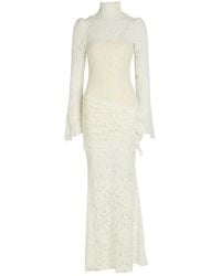 De La Vali - Bodita Appliquéd Guipure Lace Maxi Dress - Lyst