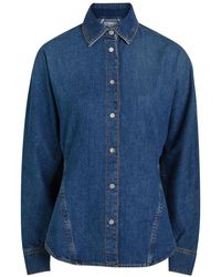 Alaïa - Denim Shirt - Lyst
