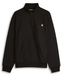Carhartt - Logo-Embroidered Cotton-Blend Half-Zip Sweatshirt - Lyst