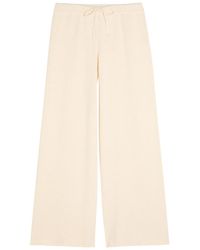 Suzie Kondi - Calla Wide-Leg Cotton-Knit Trousers - Lyst