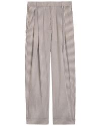 Dries Van Noten - Partan Striped Cotton-Blend Trousers - Lyst