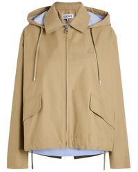 Loewe - Hooded Cotton Jacket - Lyst