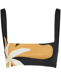 Cala De La Cruz - Francesca Floral-Print Bikini Top - Lyst