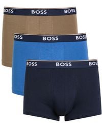 BOSS - Stretch-Cotton Boxer Trunks - Lyst
