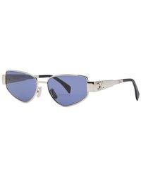 Celine - Eyewear Triomphe Metal Cat-Eye Frame Sunglasses - Lyst