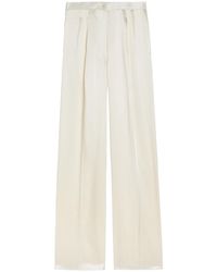 Giuliva Heritage - The Elsa Wide-Leg Satin Trousers - Lyst