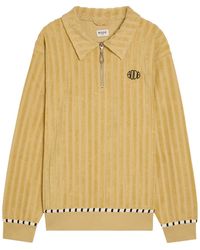 Bode - Croquet Ground Striped Terry-Cotton Sweatshirt - Lyst