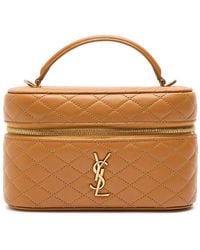 Saint Laurent - Gaby Mini Quilted Leather Top Handle Bag - Lyst