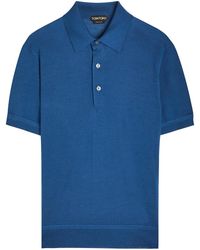 Tom Ford - Gauge Cashmere And Silk-Blend Polo Shirt - Lyst