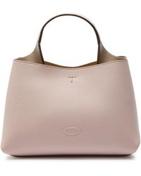 Tod's - Florida Mini Leather Tote Bag - Lyst