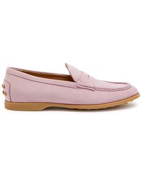 Tod's - Gomma Leggero Nubuck Loafers - Lyst