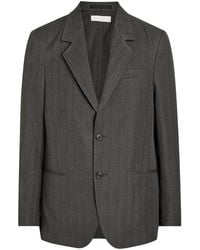 Our Legacy - Unconstructed Ceremony Pinstriped Woven Blazer - Lyst