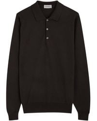 John Smedley - Belper Wool Polo Shirt - Lyst