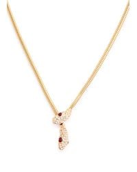 Kenneth Jay Lane - Snake Crystal-Embellished Necklace - Lyst
