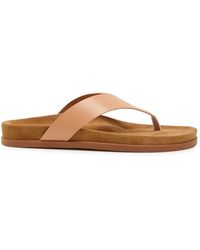 Ancient Greek Sandals - Charys Footbed Leather Flip Flops - Lyst