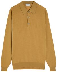 John Smedley - Caverhill Merino Wool Polo Shirt - Lyst
