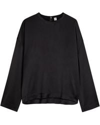 TOTEME - Draped Satin Top - Lyst