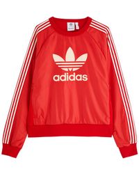adidas - Logo Shell And Jersey Sweatshirt - Lyst