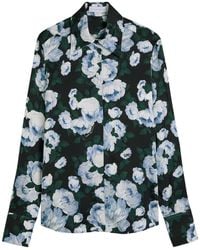 Stella McCartney - Bunch Of Roses Floral-Print Satin Shirt - Lyst