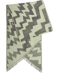Vivienne Westwood - Zigzag Logo-jacquard Cotton Scarf - Lyst