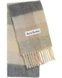 Acne Studios - Vally Checked Wool-Blend Scarf - Lyst