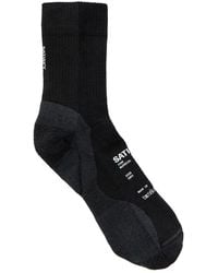 Satisfy - Melange-Knit Merino-Blend Socks - Lyst