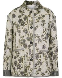 forte_forte - Floral-Jacquard Bouclé Jacket - Lyst