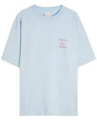 Drole de Monsieur - Le T-Shirt Slogan Logo-Print Cotton T-Shirt - Lyst