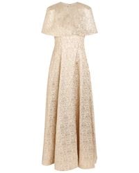 Emilia Wickstead - Lucretia Floral-Jacquard Cloqué Gown - Lyst