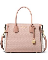 mercer large logo belted satchel