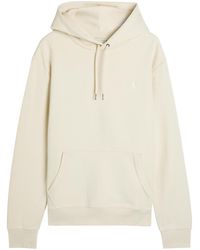 Polo Ralph Lauren - Logo-Embroidered Hooded Cotton-Blend Sweatshirt - Lyst