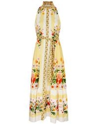 Borgo De Nor - Biba Floral-Print Cotton Maxi Dress - Lyst