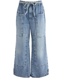 Free People - Crvy Outlaw Wide-Leg Jeans - Lyst